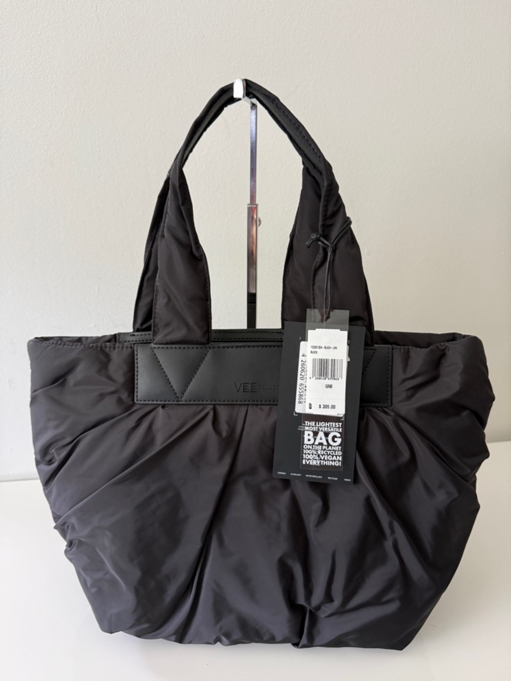 NWT VEE COLLECTIVE Small Caba Tote Handbag Bag, Black